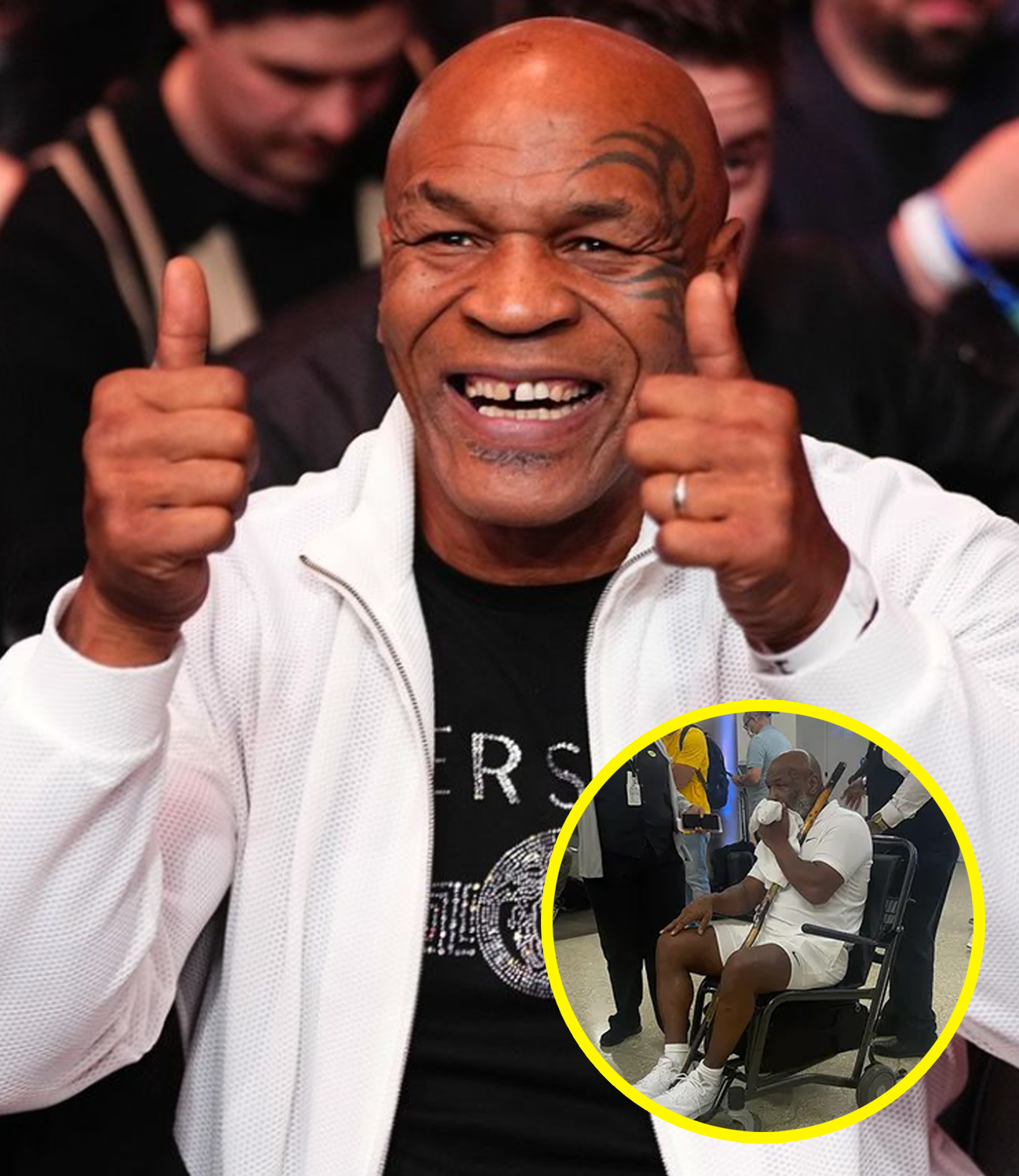 Mike Tyson spotted being wheeled around Miami airport weeks after ...