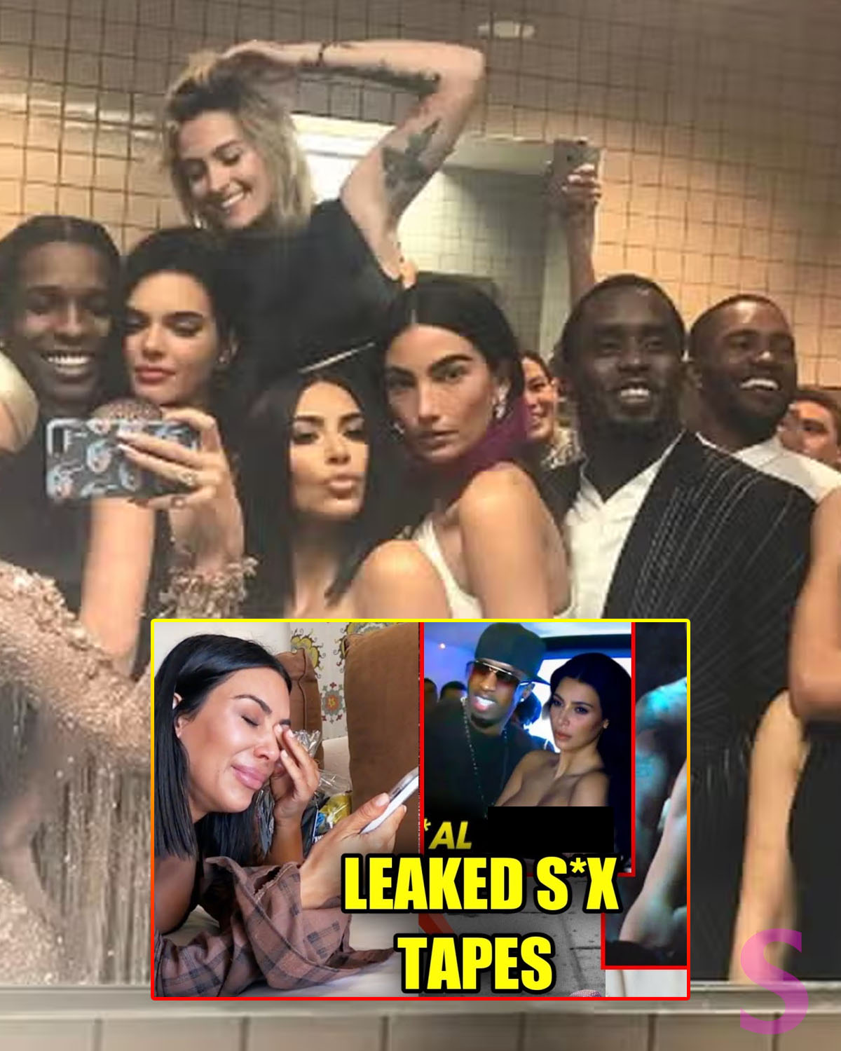 Kim Kardashian Shocked As Leaked Footage With Diddy Freaking Out In Bed
