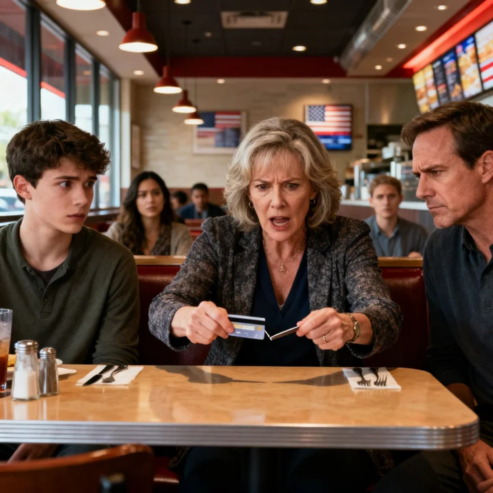 YOU’RE CUT OFF,” MOM SAID AT THE RESTAURANT, SNAPPING MY CARD IN HALF. DAD NODDED IN APPROVAL. INSTEAD OF ARGUING, I OPENED MY BANKING APP. I STOPPED THE $4,200 I SEND TO HER EVERY MONTH. HER MORTGAGE PAYMENT WAS DUE IN SIX DAYS…