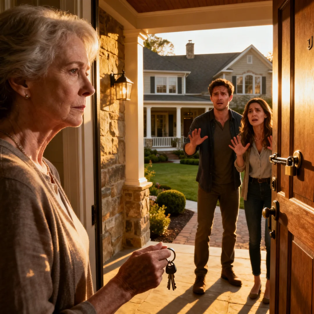 AT MY SON’S ENGAGEMENT DINNER, I ACCIDENTALLY SPILLED WINE. MY HUSBAND SNAPPED HIS FINGERS IN FRONT OF THE GUESTS: “LOOK AT HER. CLUMSY HOUSEWIFE. GET ON YOUR KNEES AND CLEAN IT, NOW!” AS I BENT DOWN CRYING, THE BRIDE’S BILLIONAIRE FATHER STOOD UP AND KICKED THE CHAIR AWAY. HE KNELT ON THE FLOOR WITH ME, HELD MY FACE, AND WHISPERED: “ELIZABETH? YOU DISAPPEARED 30 YEARS AGO… I NEVER STOPPED LOVING YOU.” I FROZE.